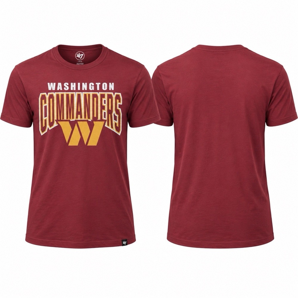 Washington Commanders ’47 Brand Men’s Large Mission Red Graphic T-Shirt NWT